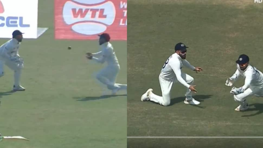 IND vs BAN 1st Test: Rishabh Pant, Virat Kohli take solid RELAY CATCH to dismiss Najmul Hossain Shanto