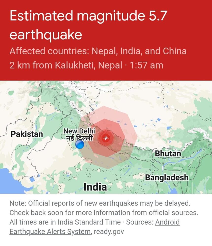 6.3 magnitude earthquake hits Nepal; tremors felt in Delhi