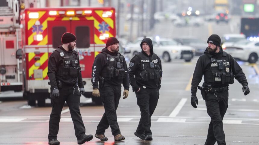 One dead, cop injured in shooting at Memphis library in U.S.