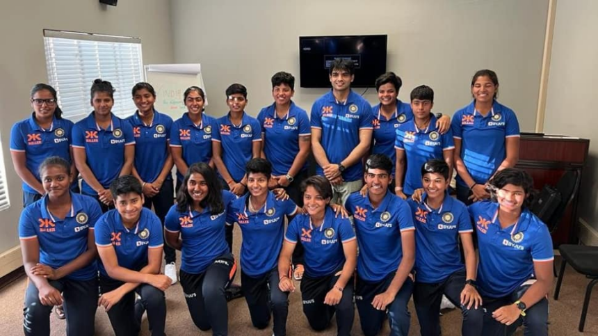 Neeraj Chopra Meets Shafali Verma and Co Ahead of ICC Under 19 Womens T20 World Cup 2023 Final, See Pics