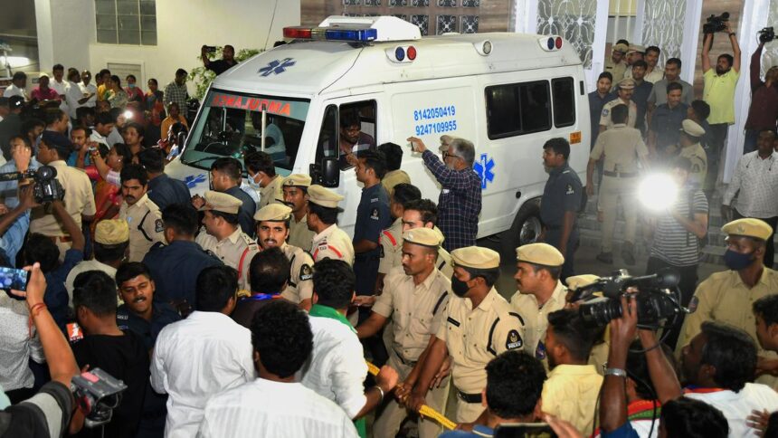 Tension prevailed outside NIMS, shifting of body halted