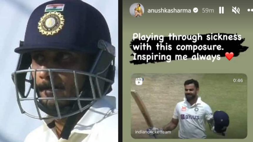 IND vs AUS: Axar Patel Contradicts Anushka Sharma’s Comments On Virat Kohli Battling ‘Sickness’ On Way To 28th Test Ton