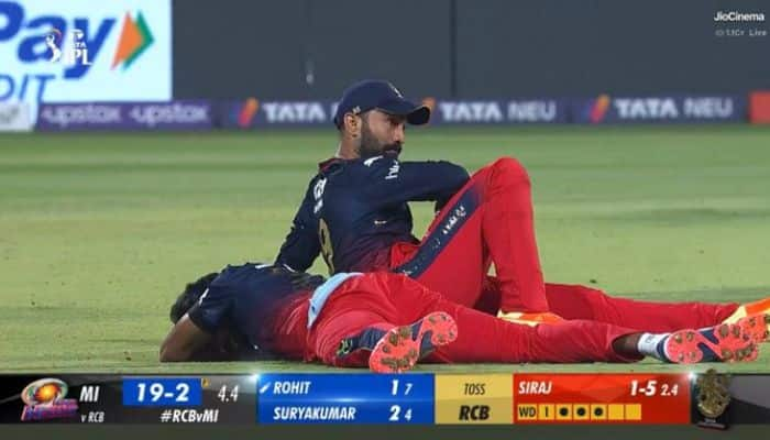 Watch: Mohammed Siraj, Dinesh Karthik Drop Rohit Sharma’s Catch, RCB Pacer Gets Injured