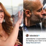 Fan Boy Pep Guardiola Congratulated By ‘Idol’ Julia Roberts For Champions League Glory