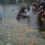 Thousands perform Karkidaka Vavu bali in Aluva