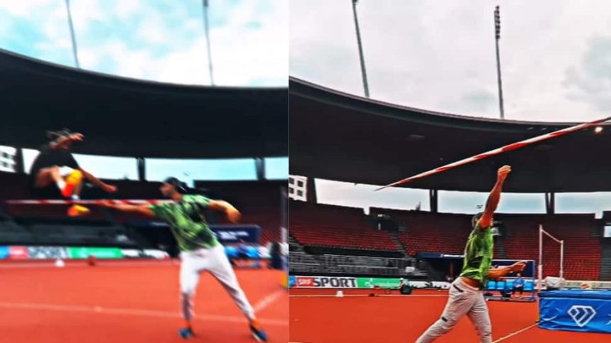 WATCH: Neeraj Chopra Does UNREAL Stunt Before Throwing Javelin Ahead Of Zurich Diamond League 2023 Gianmarco Tamberi