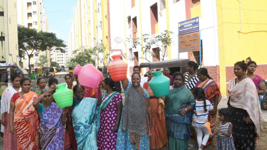 Drinking water remains a major issue for Perumbakkam residents 