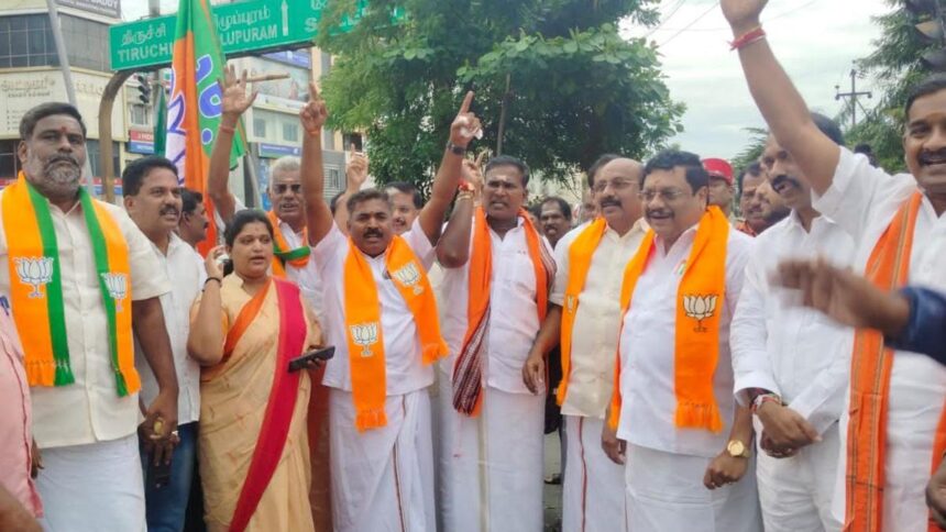 BJP celebrates in Puducherry