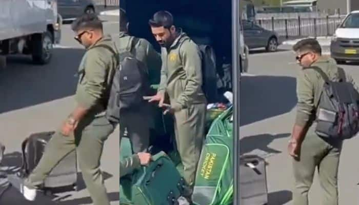 Babar Azam Along With Pakistan Cricket Team Spotted Loading Luggage In Truck After Landing In Australia, Video Goes Viral