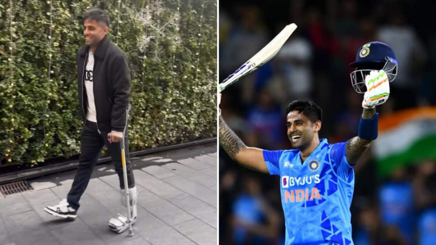 WATCH: Suryakumar Yadav Walks With Supporter Due To Ankle Injury Ahead Of T20 World Cup 2024