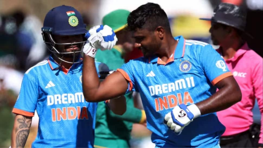 WATCH: Sanju Samson Shows Off Bicep After Hitting Maiden ODI Century, Video Goes Viral