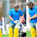 MS Dhoni Begins IPL 2024 Preparations, Pic Wearing CSK’s Yellow Pads Goes Viral