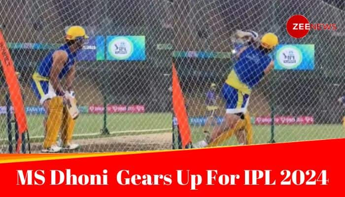 CSK Captain MS Dhoni’s Video At Chepauk Stadium Goes Viral: Long Hair, Training Kit, And IPL 2024 Buzz