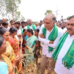 BRS demands ₹25,000 per acre relief to ryots who suffered crop loss this season