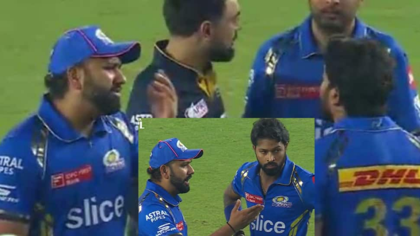 Rohit Sharma’s Animated Argument With MI Captain Hardik Pandya Post Loss To GT Goes Viral; Watch