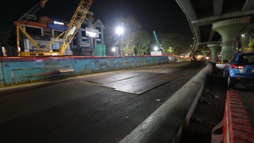 Leaky pipeline under Durgabai Deshmukh Road mended