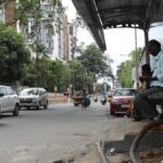 A ‘step-up’ for bus stop at C.P. Ramaswamy Salai